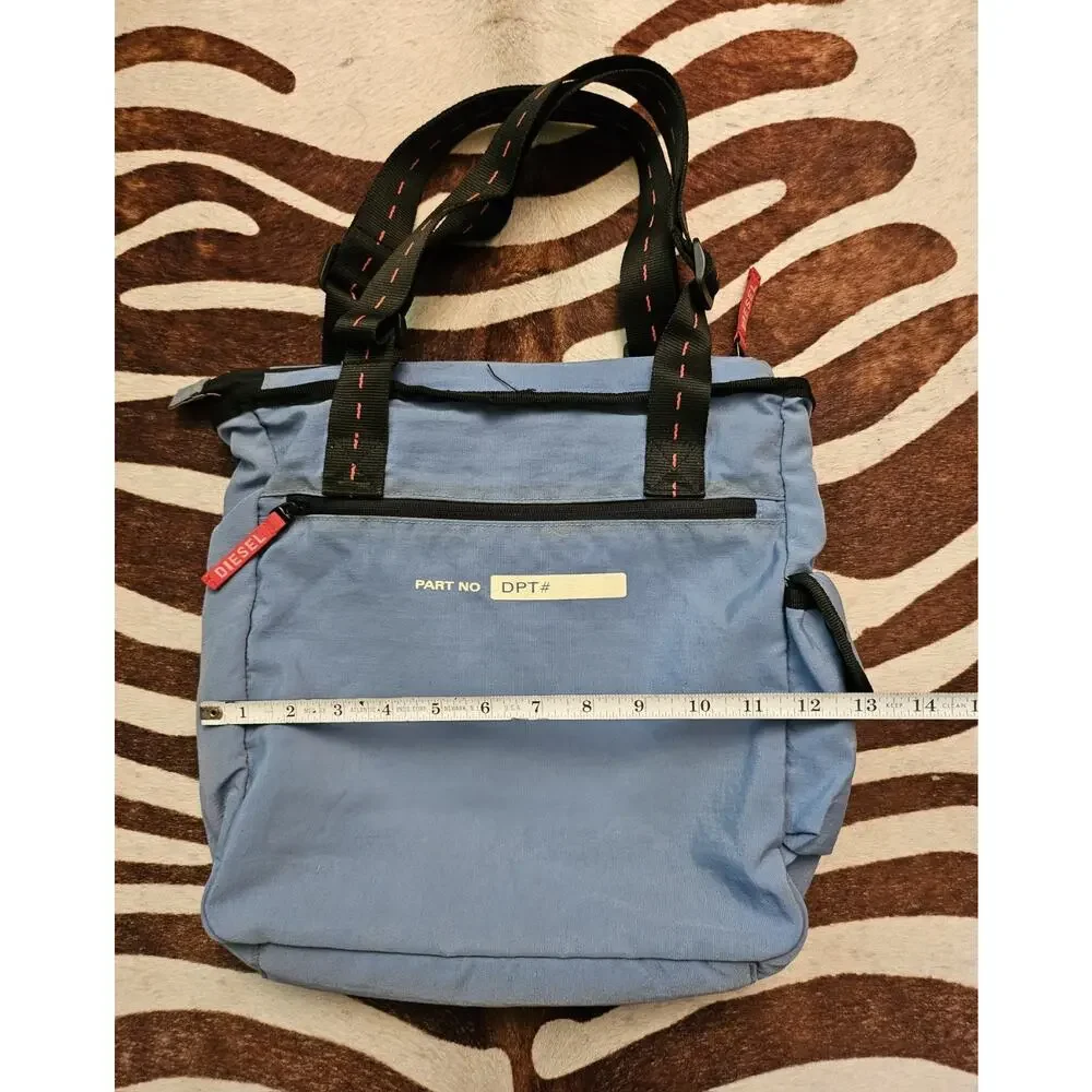 Vintage Y2K 90s Diesel DParaT Active Shoulder Sling Bag Blue Archive